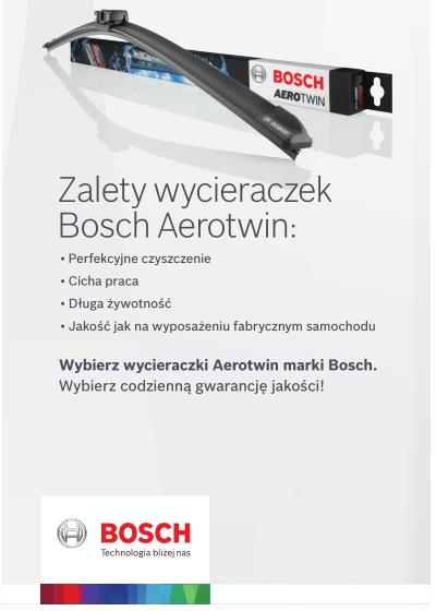 Zalety wycieraczek Bosch Aerotwin