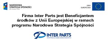 Firma Inter Parts jest Beneficjentem środków z  Unii Europejskiej w ramach programu Narodowa Strategia Spójności